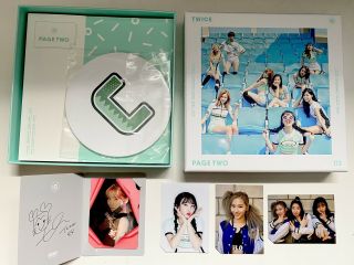 Twice 2nd Mini Album Page Two Blue Vers,  Cd,  Photocards,  Banner,  Photobook