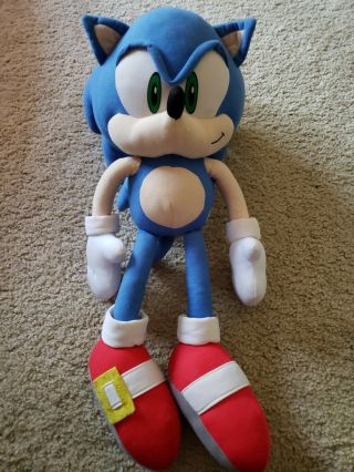 Sonic The Hedgehog Vintage 24 " Plush Doll By Great Eastern Ge Movie No Tag