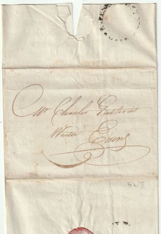 C.  1780 E Penny Post Not Paid Peter Williamson Edinburgh Wrapper Charles Guthrie