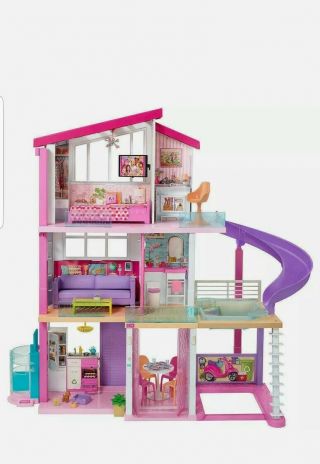 Mattel Barbie Dream House Doll 3 Story Furniture Girls Toy Play 70,  Accessories