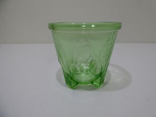 Vintage Uranium Glass Green Measuring Cup (16 Oz.  - 2 Cups) 1930 
