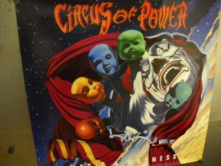 Circus Of Power Clown Style Large 1993 Promo Poster Magic & Madness Cond.