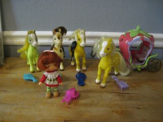 Strawberry Shortcake Ponies/ Horses - Carriage - Doll You Choose