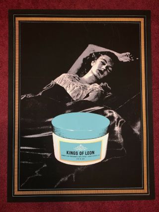 Kings Of Leon Silk Screen Concert Poster Darien Center,  Ny Live Tour