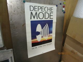 Depeche Mode Music For The Masses 1987 Promo Poster Sire/mute Martin Gore U.  S.  A.