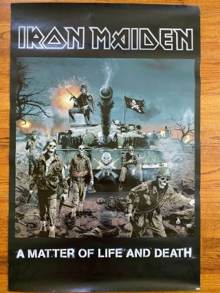 Iron Maiden - Vintage Matter Of Life And Death Concert Tour Poster - 2010 - Rare