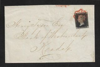 Great Britain Penny Black On Cover 1840