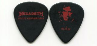 Megadeth 2007 Abominations Tour Guitar Pick Dave Mustaine Custom Concert Stage