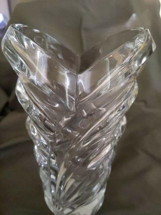 Mikasa Wyndham Crystal Vase 9 " Japan Wx136/915
