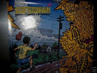 Scatterbrain Large Rare 1990 Promo Poster Trouble -
