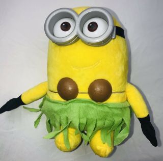 Despicable Me 3 Deluxe Plush Talking Minion Hula Jerry 10”
