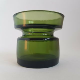 Vintage Danish Dansk Green Glass Votive Candle Holder Jens Quistgaard C1970s :a3