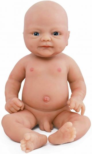 Vollence 14 Inch Realistic Real Baby Doll Full Body Silicone Baby Dolls Boy