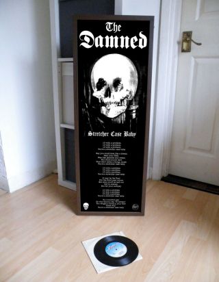 The Damned Stretcher Case Promo Poster,  Lyric Sheet,  Sex Pistols,  Black,  Machine
