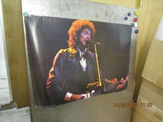 Bob Dylan Vintage Live Shot Poster 1979 Pace International Scotland Pre - Owned