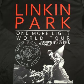 Linkin Park One More Light World Tour Concert T - Shirt Black Sz M - Mgk