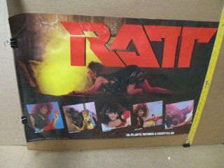 Vintage 1984 Ratt Out Of The Cellar Heavy Metal Poster