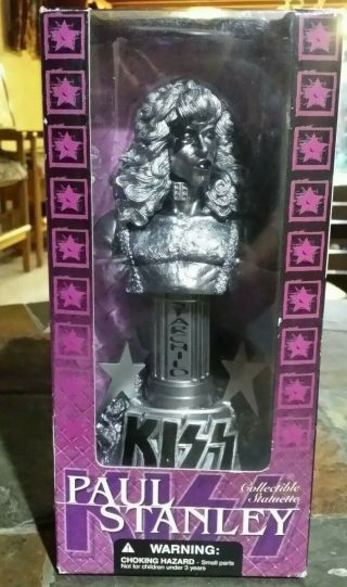 Kiss Rock Band Paul Stanley Statuette Pewter Bust Mcfarlane 2002