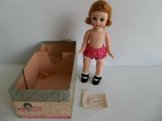 Madame Alexander - Kins Mib Bkw Auburn Vintage Wendy Kins Doll Gorgeous