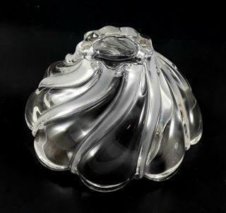 Mikasa Peppermint Clear Frost Swirl Candy Dish Bowl 3