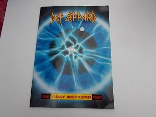 Def Leppard 7 Day Weekender Tour Programme 1992/93