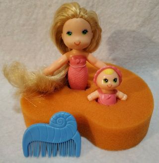 Vintage Kenner 1979 Sea Wees Sandy And Baby Star Shell Comb Lilypad