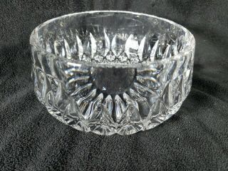 Vintage Gorham Althea Cut Lead Crystal Serving Bowl 5 1/2 " 1980s W Germany