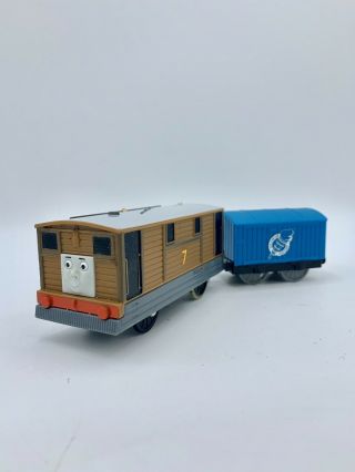 Thomas & Friends Trackmaster Toby (2013) Motorized W/ Ice Cream Boxcar Train