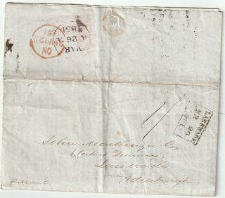 1851 British Guiana Bank Circ Demerary To Mackenzie Lasswade African Slave Trade
