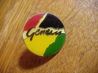 Genesis Vintage Rock Group Enameled Pinback Pin