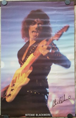 Ritchie Blackmore Poster Aprx 21x 33 Rainbow Deep Purple