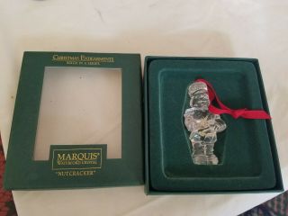 Waterford Crystal Marquis Christmas Endearments Nutcracker Ornament W/ Box Sixth
