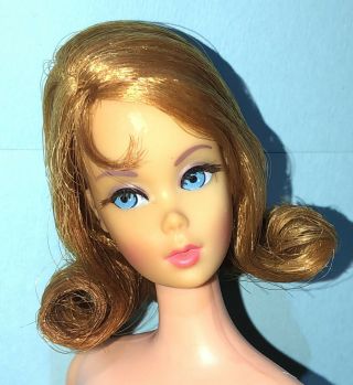 Vtg Mod Rare Auburn Marlo Flip Twist N Turn Tnt Barbie Doll 1160 Mattel Japan