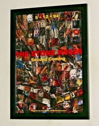 Stone Roses Framed A4 1994 `second Coming Album Band Promo Art Poster