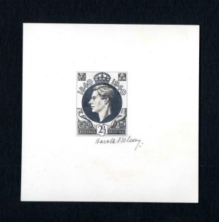 1940 Stamp Centenary - 21/2d Unadopted Essay By Harold Nelson