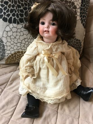 Antique German Simon Halbig Composite Ball Jointed Doll Dressed Girl Sku 034 - 032