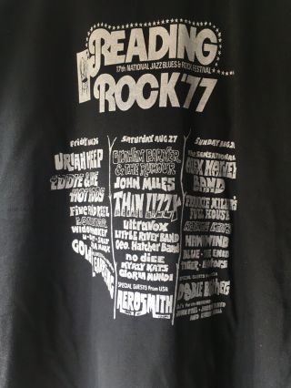 Reading Festival 1977 T Shirt Retro Vintage Look From Nme Poster