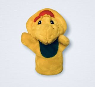 Barney And Friends Bj Plush Hand Puppet Dinosaur Stuffed Animal Golden Bear