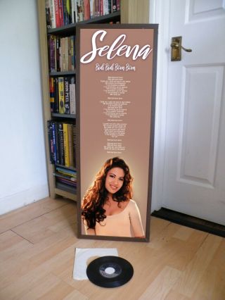 Selena Quintanilla Bidi Bidi Boom Boom Love Poster Lyric Sheet,  Tejano,  Latin