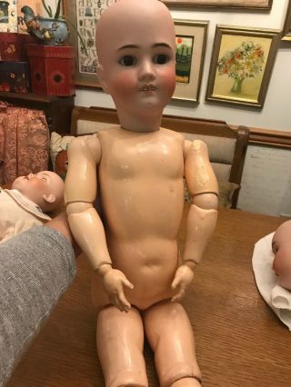 Antique German Bisque Child Doll Head Compo Body Simon Halbig Heinrich Handwerck