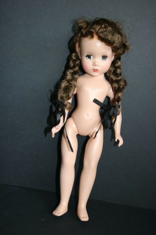 Vintage Madame Alexander Polly Pigtails Doll 14 " Hp Maggie Face Unbranded