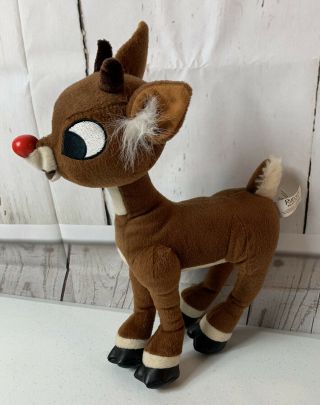Vintage 10” Rudolph The Red - Nosed Reindeer Plush By Nanco