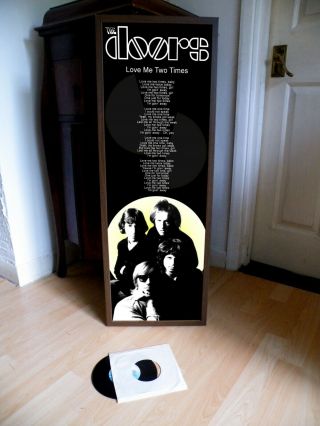 The Doors Love Me Two Times Poster Lyric Sheet,  Light My Fire,  Riders Storm,  Lizard