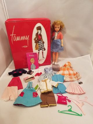 Vintage Ideal TAMMY Doll With Case,  Clothing,  & Accessories 2