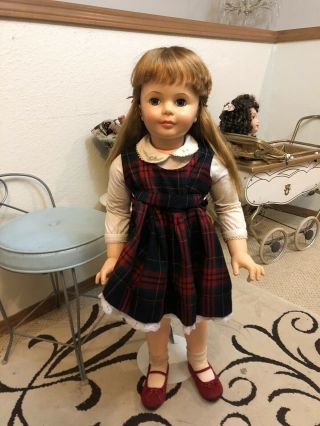 Vintage Patti Playpal Doll By Ideal G - 35 Auburn Hair