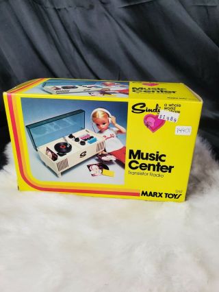 1978 Sindy Music Center Stereo Transistor AM Radio Marx Toys Barbie size 2