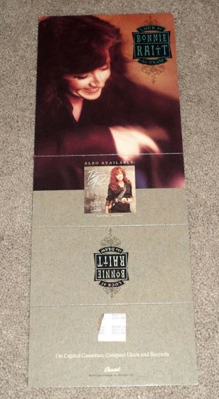 Bonnie Raitt - Luck Of The Draw Record Store Counter Display ©1991