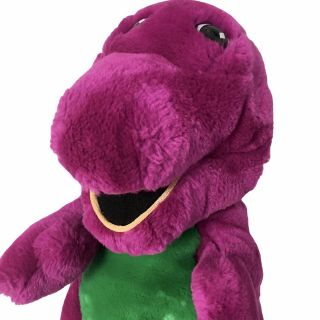 Vintage Barney Plush Purple Dinosaur Barney And Friends 1992 Lyons 14 " Toy