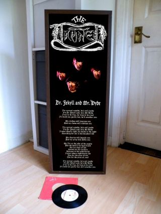 The Damned Dr Jekyll & Mr Hyde Promo Poster,  Lyric Sheet,  Sex Pistol,  Black,  Machine