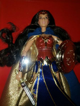 Barbie Amazon princess Wonder Woman doll gold label with shipper 2